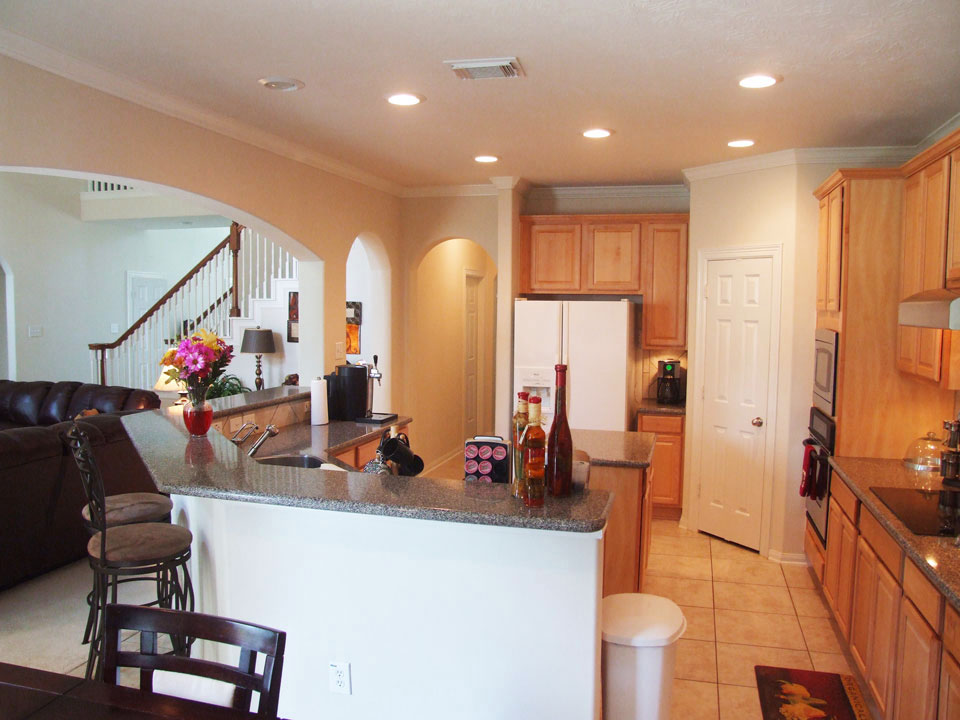 Kitchen of home for sale in Oakhurst at Kingwood TX